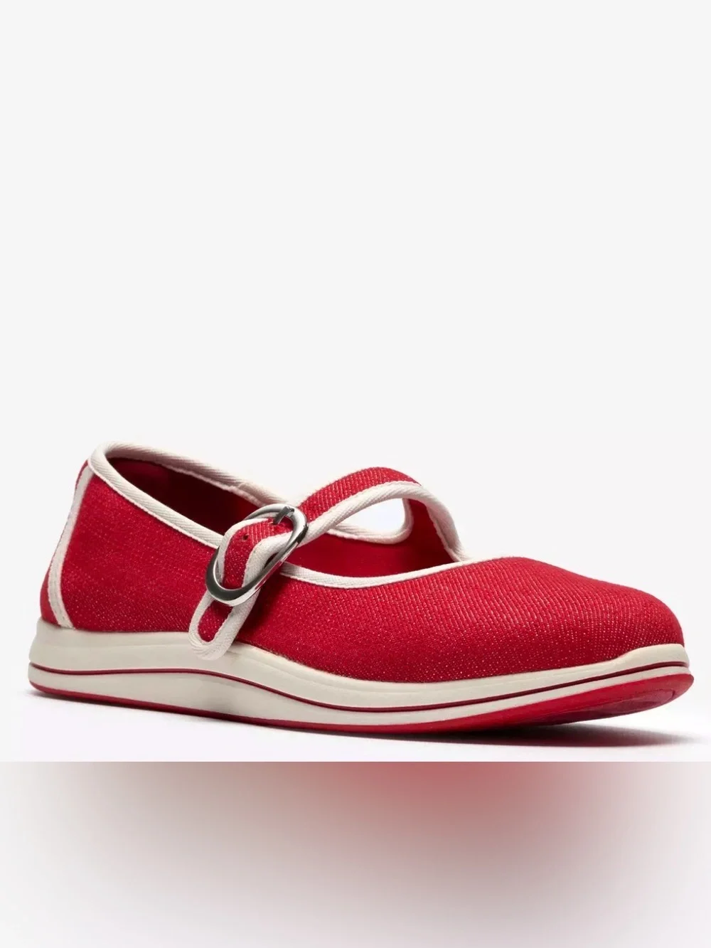 Women’s Clark’s Cloud Steppers Red Brinkley Janey Mary Jane’s Tennis Shoes Sz 11
